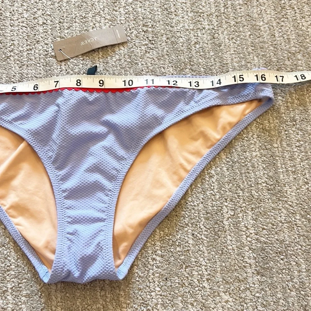NWT J Crew Lowrider Rickrack Trim Bikini Bottoms